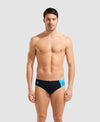 COSTUME ARENA UOMO SLIP NUOTO PISCINA BRIEF SWIM NERO AZZURRO