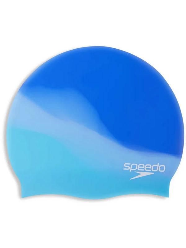 CUFFIA NUOTO SPEEDO PISCINA IN SILICONE DIGITAL PRINTED CAP BLU AZZURRA