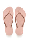 INFRADITO HAVAIANAS DONNA MARE PISCINA NUOTO SLIM LOGO ROSA BALLET