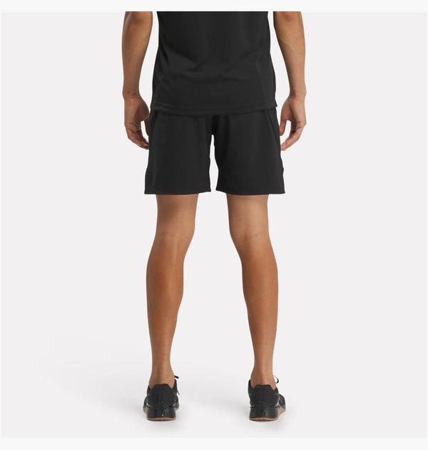 SHORT PANTA CORTO UOMO REEBOK WORKOUT PALESTRA GYM READY NERO