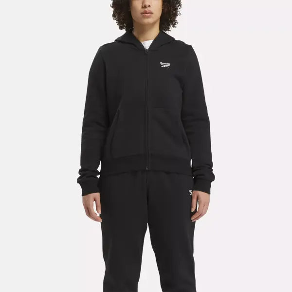 Reebok felpa nera donna online