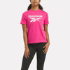 REEBOK FITNESS CROSSFIT T-SHIRT WOMAN BLACK FUCHSIA SHIRT 