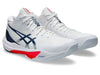 SCARPE VOLLEY PALLAVOLO ASICS UOMO SKY ELITE FF MT 3 BIANCA ARANCIO