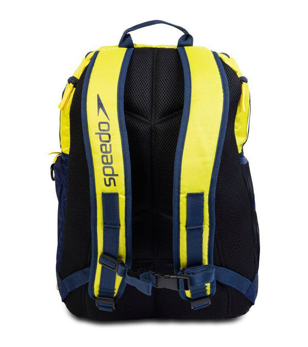 ZAINO BORSA SPEEDO PISCINA NUOTO TEAMSTER 2.0 RUCKSACK 35L BLU GIALLO