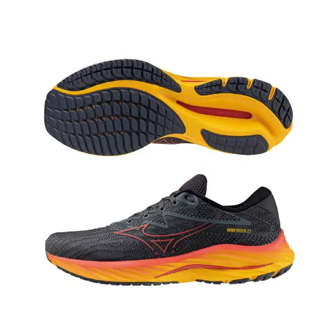 Mizuno wave rider store uomo arancione