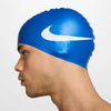 CUFFIA PISCINA NUOTO NIKE SWIM CAP SILICONE BIG SWOOSH BLUE