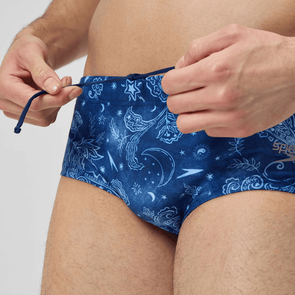 COSTUME SPEEDO 13.5 CM UOMO SLIP NUOTO PISCINA TRUNK CLUB ALOV DIGI BLU