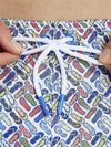 BOXER ARENA BAGNO MARE UOMO WATER PRINT MULTISTAMPA