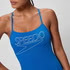 COSTUME DONNA PISCINA SPEEDO NUOTO INTERO SPALLINA ENDURANCE+ LOGO THINSTRAP ONE PIECE BLU