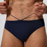 COSTUME SPEEDO SOLID BOOM BRIEF BLACK UOMO SLIP NUOTO PISCINA BLU NAVY