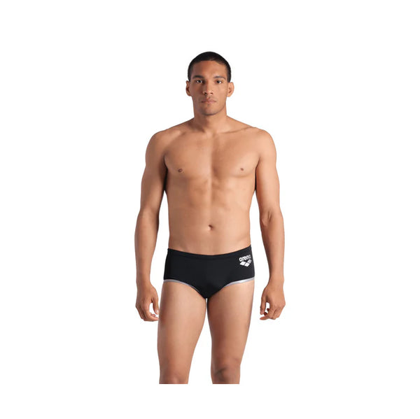 COSTUME ARENA UOMO ALTO TRUNK NUOTO PISCINA SWIM NERO BIG LOGO