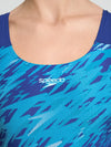 COSTUME DONNA PISCINA SPEEDO INTERO HYPERBOOM NUOTO BLU