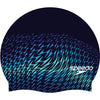 CUFFIA NUOTO SPEEDO PISCINA IN SILICONE DIGITAL PRINTED CAP BLU VERDE AZZURRO