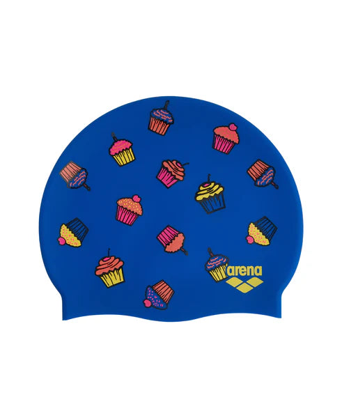 CUFFIA PISCINA ARENA NUOTO SILICONE SWIM CAP CUFFIE FANTASIA CUPCAKES