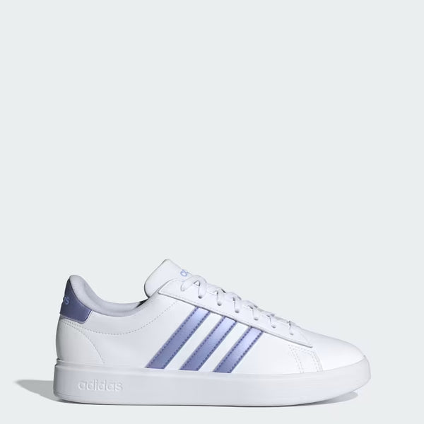 SCARPE ADIDAS SNEAKERS LIFESTYLE GRAND COURT DONNA BIANCA LILLA