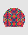 CUFFIA PISCINA ARENA NUOTO SILICONE SWIM CAP CUFFIE FLOWERS