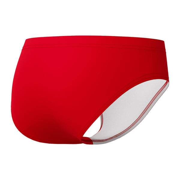 COSTUME BAMBINO LOGO 6.5CM BRIEF SPEEDO PISCINA NUOTO MARE SLIP BIMBO ROSSO