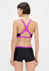 COSTUME BIKINI ARENA 2 PEZZI A FASCIA DONNA PISCINA NUOTO PROPOSAL NERO VIOLA
