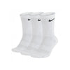 NIKE CALZE EVERYDAY CUSHIONED 3 PACK BIANCHE NERE