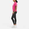 REEBOK FITNESS CROSSFIT T-SHIRT WOMAN BLACK FUCHSIA SHIRT 