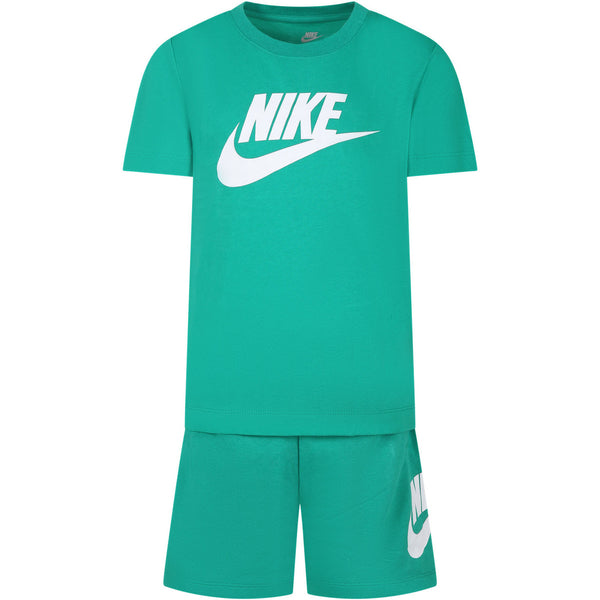 MAGLIA PANTA NIKE T-SHIRT MAGLIA E PANTALONCINO COMPLETO BIMBO BIMBA BAMBINO JUNIOR