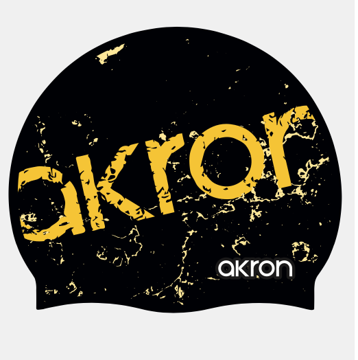 CUFFIA PISCINA AKRON SILICONE SWIM CAP BE WATER CUFFIE NUOTO THE GOLD