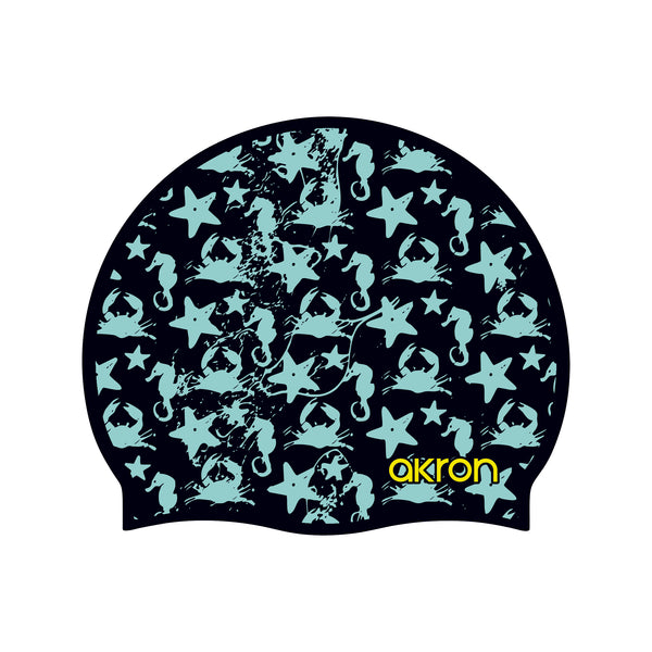 CUFFIA PISCINA AKRON SILICONE SWIM CAP BE WATER CUFFIE NUOTO CAVALLUCCI MARINI