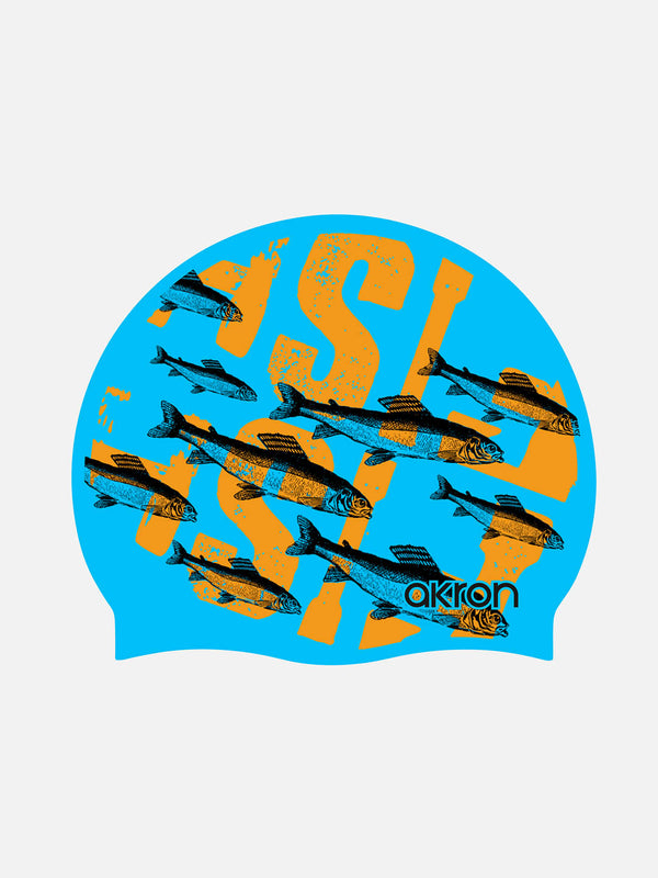 CUFFIA PISCINA AKRON SILICONE SWIM CAP BE WATER CUFFIE NUOTO FISCH