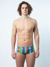 COSTUME AKRON UOMO ALTO TRUNK NUOTO PISCINA SWIM FANTASIA BLANCHITO