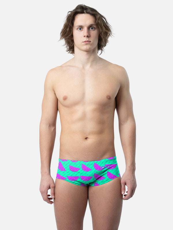 COSTUME AKRON UOMO ALTO TRUNK NUOTO PISCINA SWIM LEMON