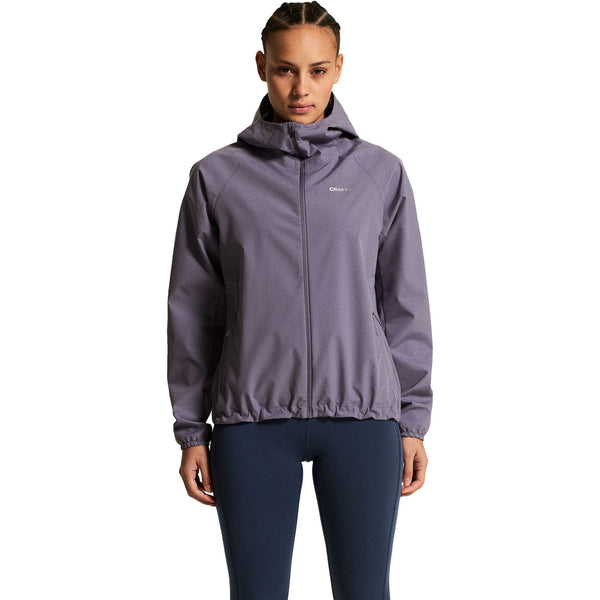 GIACCA RUNNING IMPERMEABILE CRAFT OUTDOOR DONNA CON CAPPUCCIO LILLA