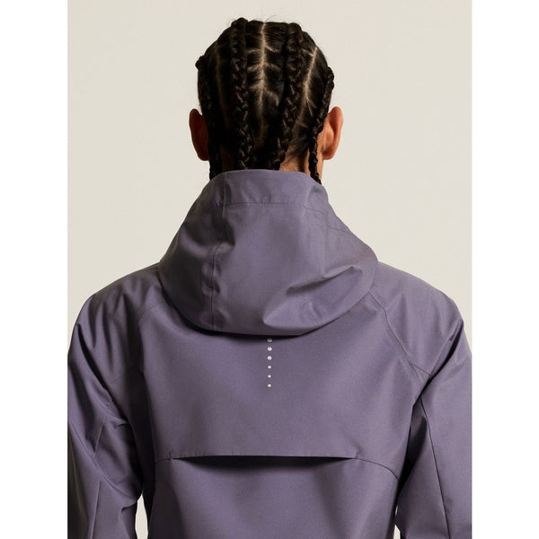 GIACCA RUNNING IMPERMEABILE CRAFT OUTDOOR DONNA CON CAPPUCCIO LILLA