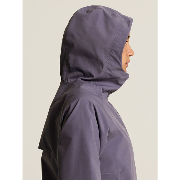 GIACCA RUNNING IMPERMEABILE CRAFT OUTDOOR DONNA CON CAPPUCCIO LILLA
