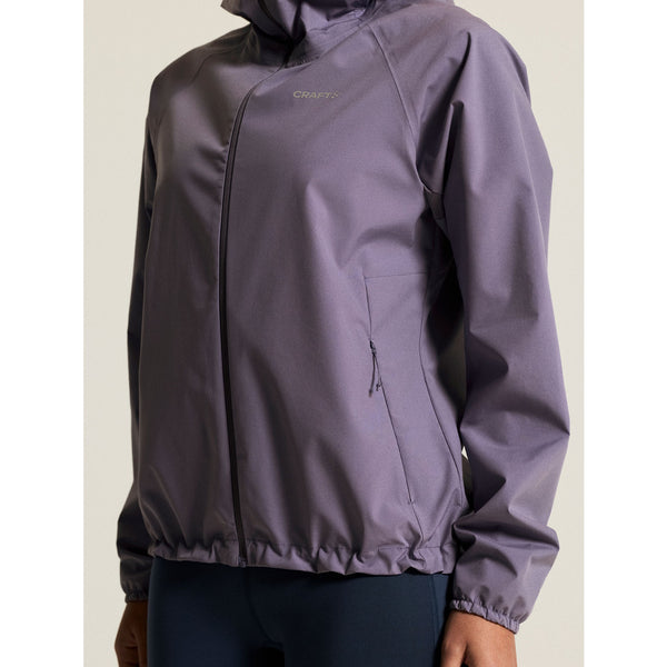 GIACCA RUNNING IMPERMEABILE CRAFT OUTDOOR DONNA CON CAPPUCCIO LILLA