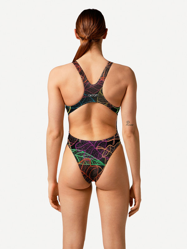 COSTUME DONNA AKRON ITALIA NUOTO PISCINA CAMERA WOMAN