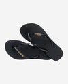 INFRADITO HAVAIANAS DONNA MARE PISCINA NUOTO SLIM LOGO NERA ORO