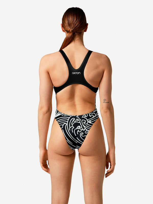 COSTUME DONNA AKRON ITALIA NUOTO PISCINA SAVE THE GIAPPO WOMAN