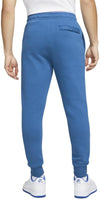 PANTALONE NIKE UOMO TUTA TRAINING JOGGER CLUB FELPATO AZZURRO