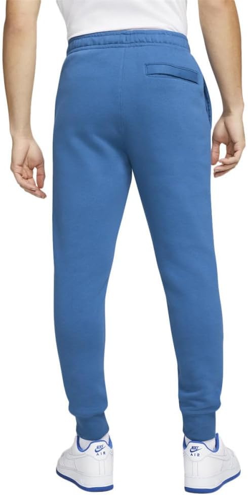 PANTALONE NIKE UOMO TUTA TRAINING JOGGER CLUB FELPATO AZZURRO