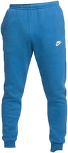 PANTALONE NIKE UOMO TUTA TRAINING JOGGER CLUB FELPATO AZZURRO