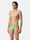 COSTUME AKRON ITALIA UOMO SLIP NUOTO PISCINA BICOLOR VERDE NERO ADDISON EVO