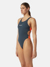 COSTUME DONNA AKRON ITALIA NUOTO PISCINA BICOLOR GRIGIO