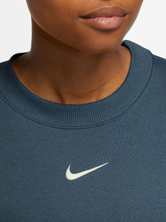 NIKE WOMEN'S BLACK SWEATSHIRT CREW NECK WOMAN SPORTWEAR TRACKSUIT 