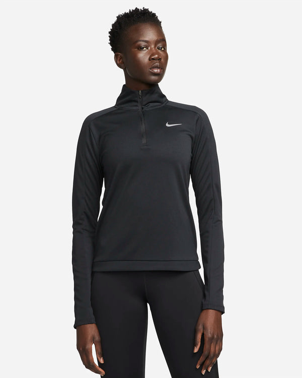 GIACCHINA NIKE DRI FIT FELPA DONNA NERA MAGLIA MANICA LUNGA RUNNING