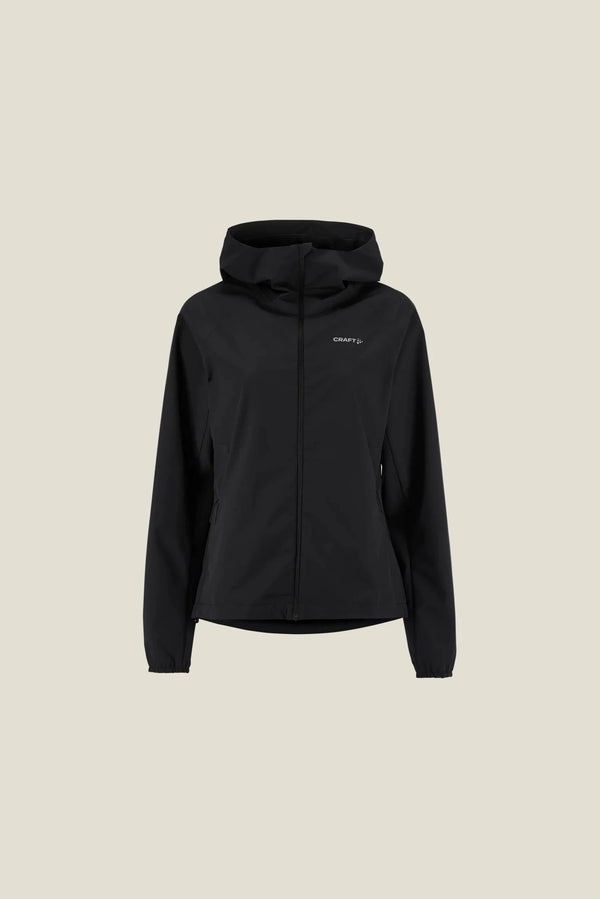 GIACCA RUNNING IMPERMEABILE CRAFT OUTDOOR DONNA CON CAPPUCCIO BLACK