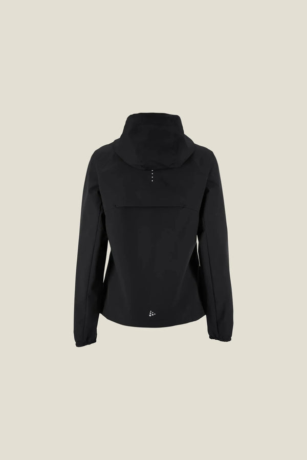 GIACCA RUNNING IMPERMEABILE CRAFT OUTDOOR DONNA CON CAPPUCCIO BLACK