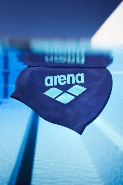 CUFFIA PISCINA ARENA BIG LOGO NUOTO SILICONE SWIM CAP CUFFIE VIOLA