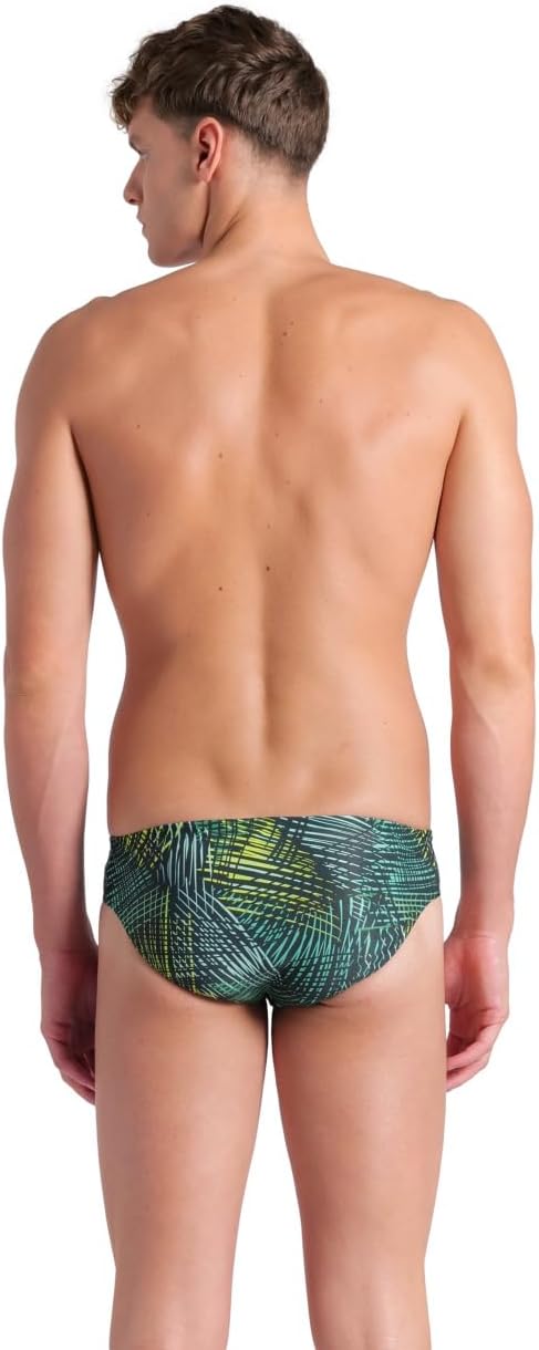 COSTUME SLIP ARENA UOMO NUOTO PISCINA VERDE BRIEF JUNGLE