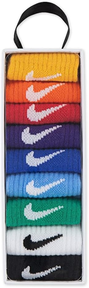 CALZE NIKE BIMBA BIMBO SET CALZINI UNISEX COLORATI 9 PZ