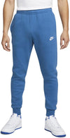 PANTALONE NIKE UOMO TUTA TRAINING JOGGER CLUB FELPATO AZZURRO
